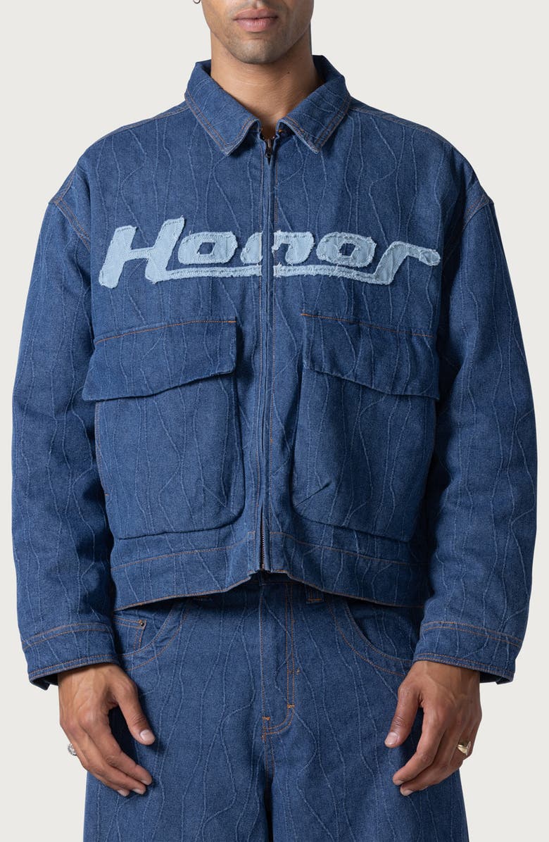 HONOR THE GIFT Frequency Denim Jacket, Main, color, 