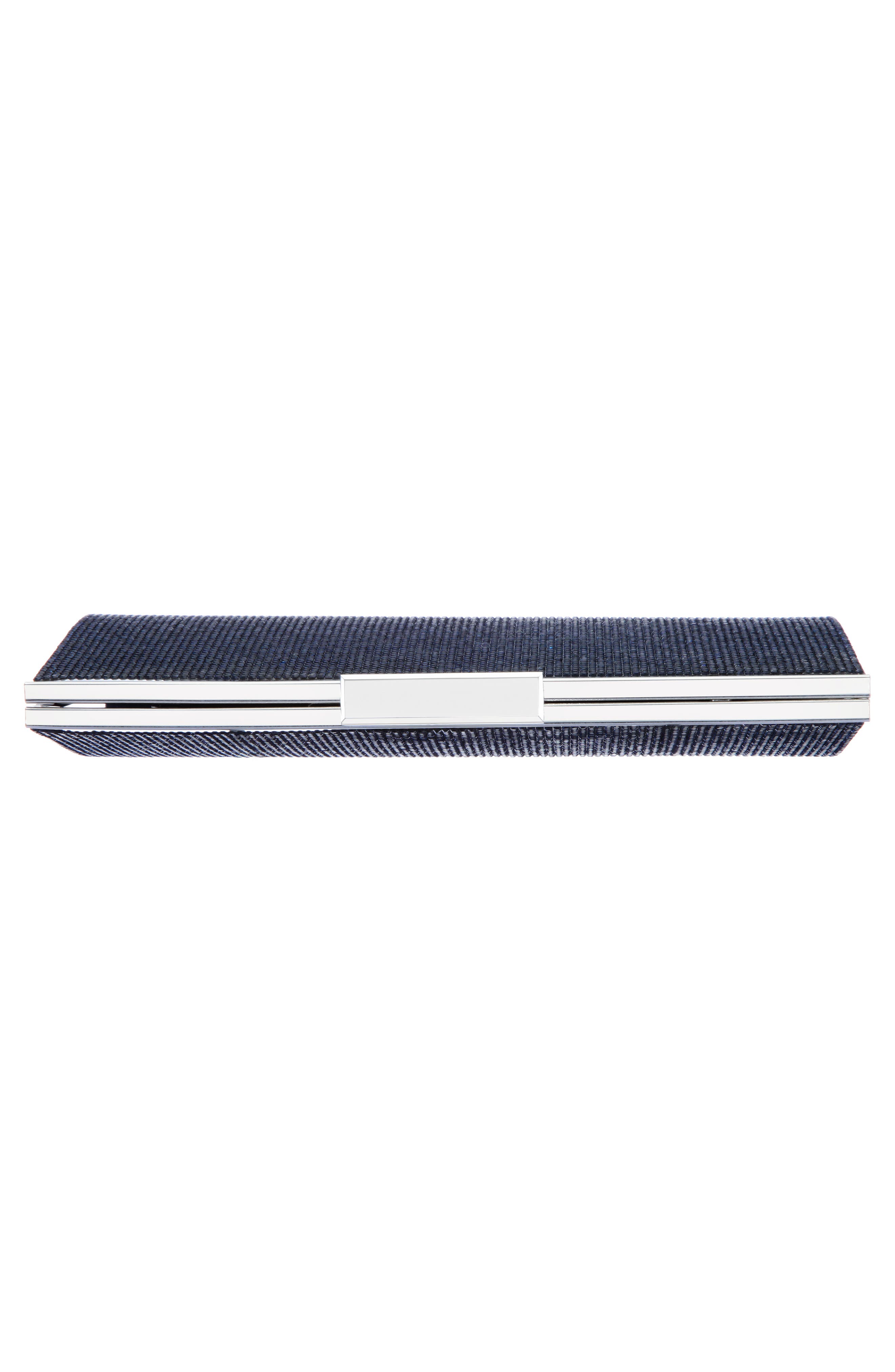 Crystal Frame Clutch, Alternate, color, NAVY