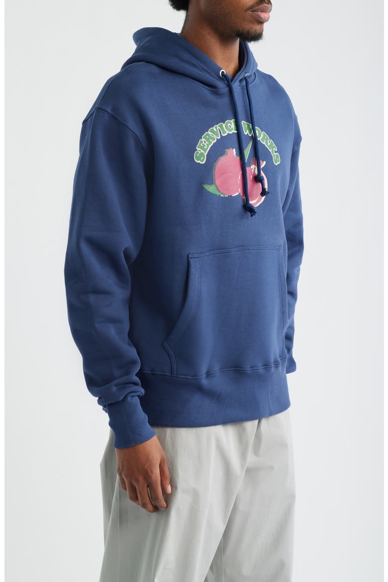 Radish Organic Cotton Hoodie, Alternate, color, NAVY