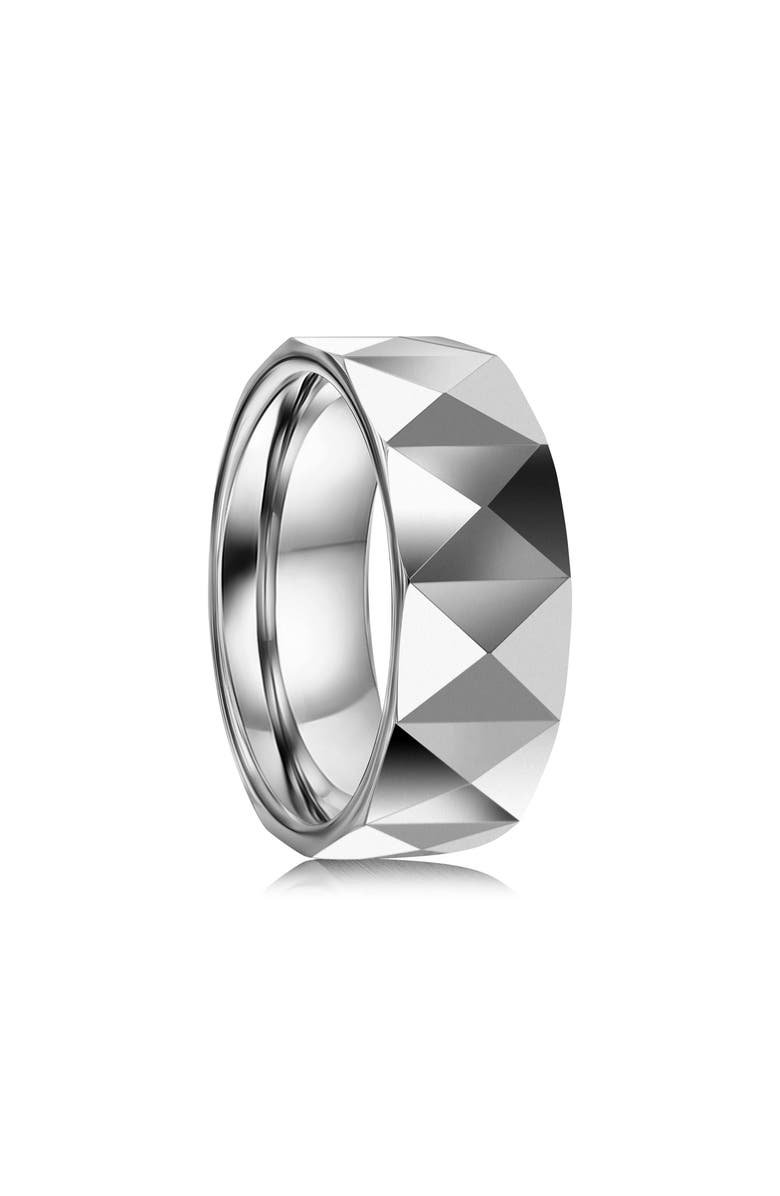 Metallo Men's Faceted Tungsten Ring, Alternate, color, 