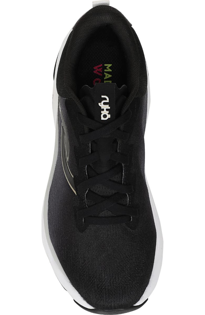 Rykä Elevate LX Walking Sneaker, Alternate, color, Black