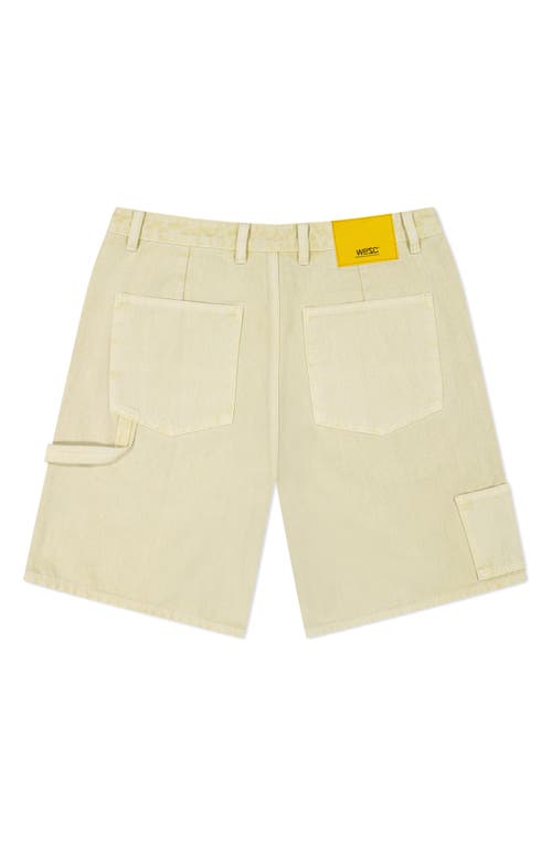 Wesc Canvas Carpenter Shorts In Neutral