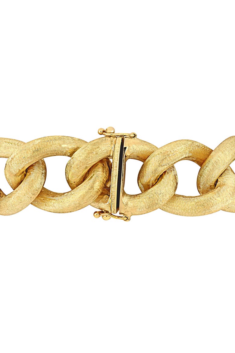 Diamond Oval Link Chunky Bracelet 14k, Alternate, color, 14k Gold