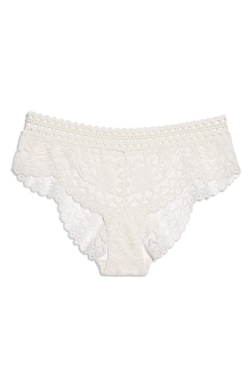 Etam Dream Lace Briefs In Ecru