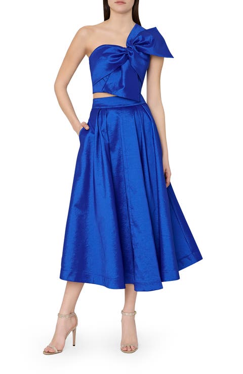 Juliet Taffeta Midi Skirt