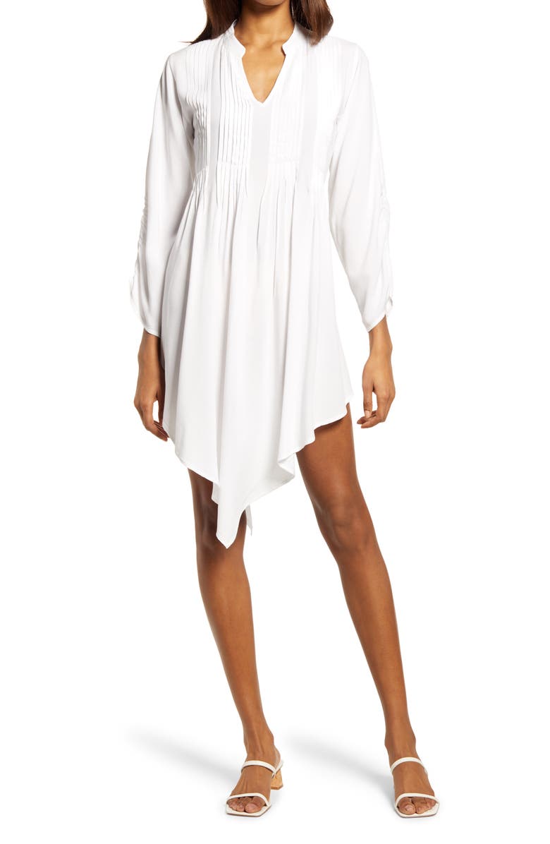 AREA STARS Rina Handkerchief Hem Dress, Main, color, 