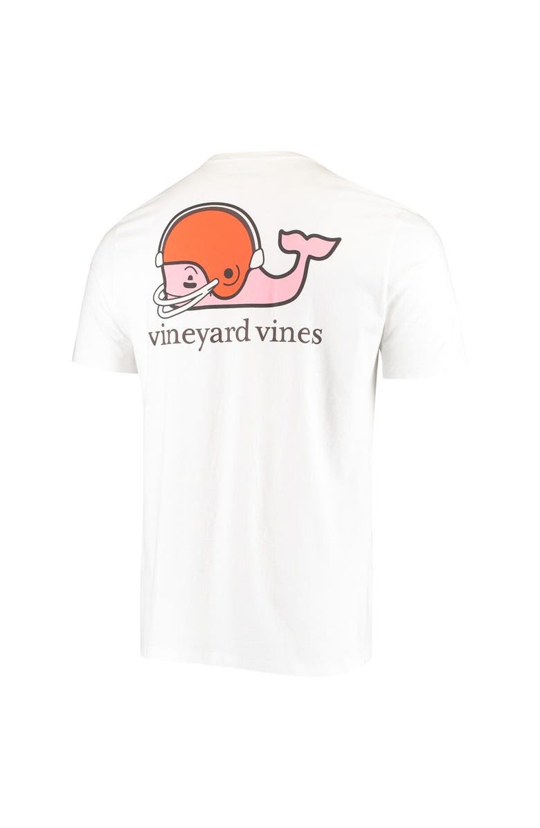 vineyard vines Men's Vineyard Vines White Cleveland Browns Big & Tall Helmet T-Shirt, Alternate, color,