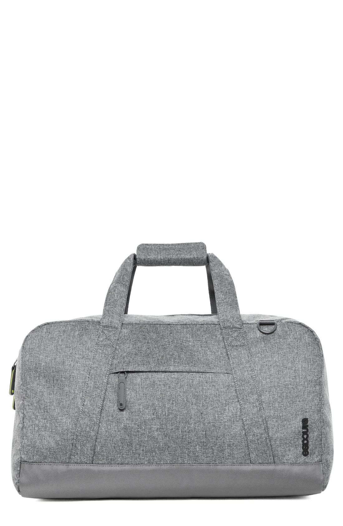 EO Duffle Bag, Main, color, HEATHER GREY