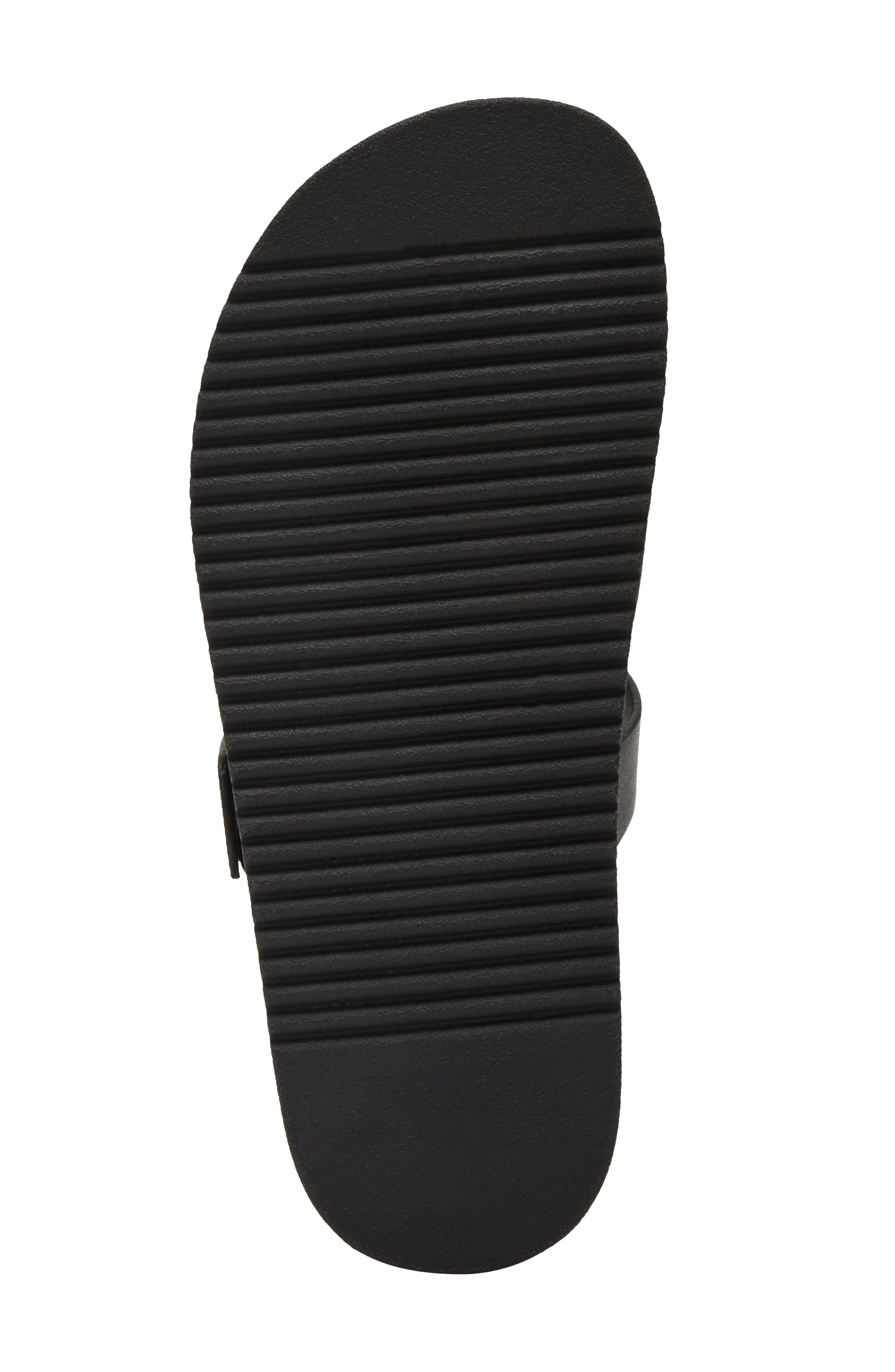 Steve Madden Maze Slide Sandal, Alternate, color, Black Leather