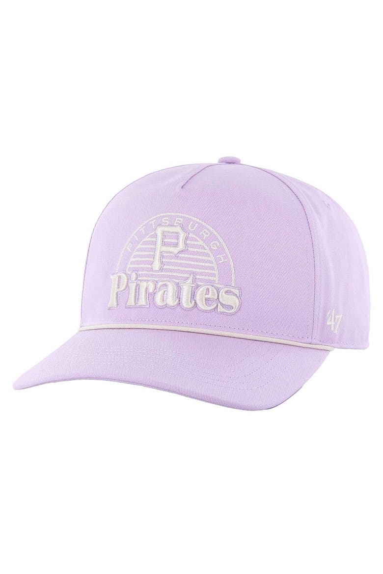 Men's '47 Purple Pittsburgh Pirates Wander Hitch Adjustable Hat, Main, color, Purple