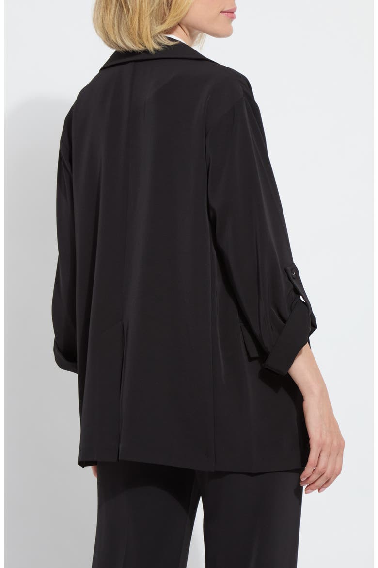 Genevieve Relaxed Blazer, Alternate, color, BLACK