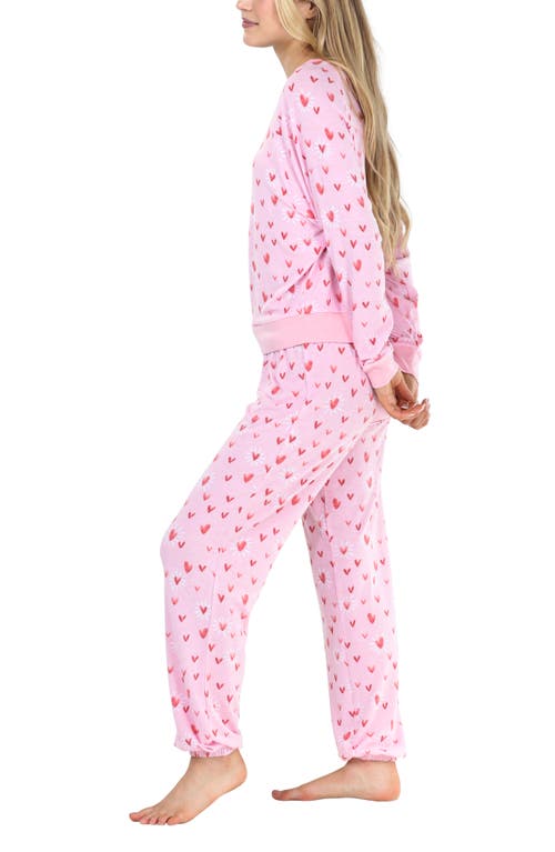Honeydew Intimates Star Seeker Brushed Jersey Pajamas In Pink
