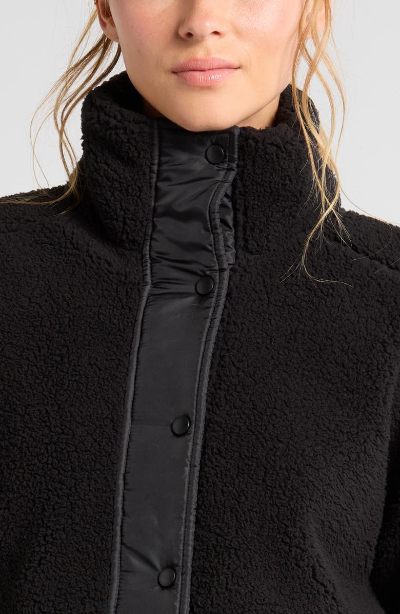 Zella Cozy Faux Shearling Jacket, Alternate, color, 