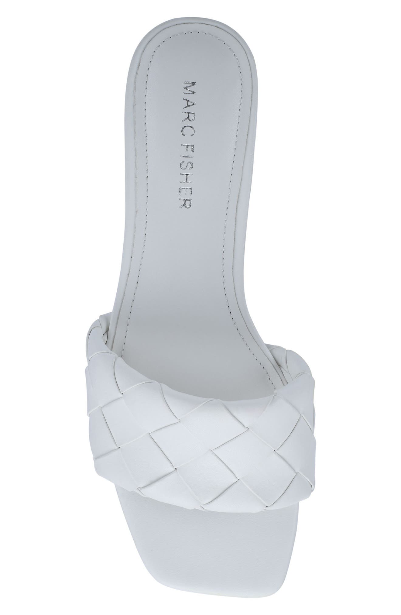 Casper Block Heel Sandal, Alternate, color, WHITE 140