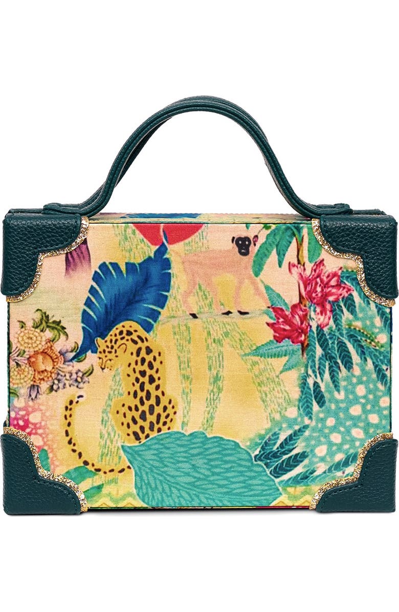 Simitri Printed Briefcase Bag, Main, color, Faerie Green