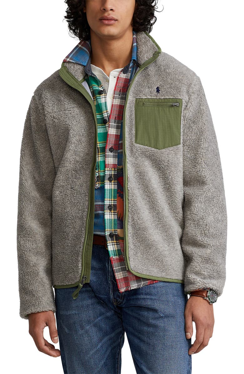Polo Ralph Lauren High Pile Fleece Jacket, Main, color,