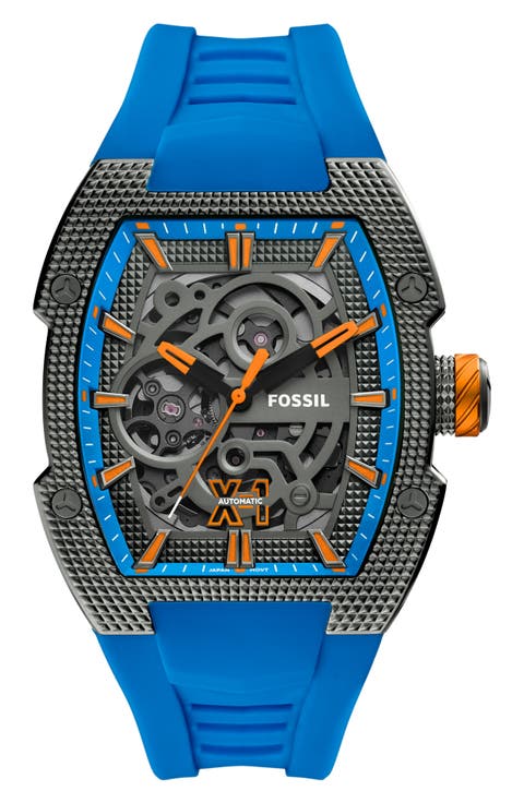 Machine Automatic Silicone Strap Watch