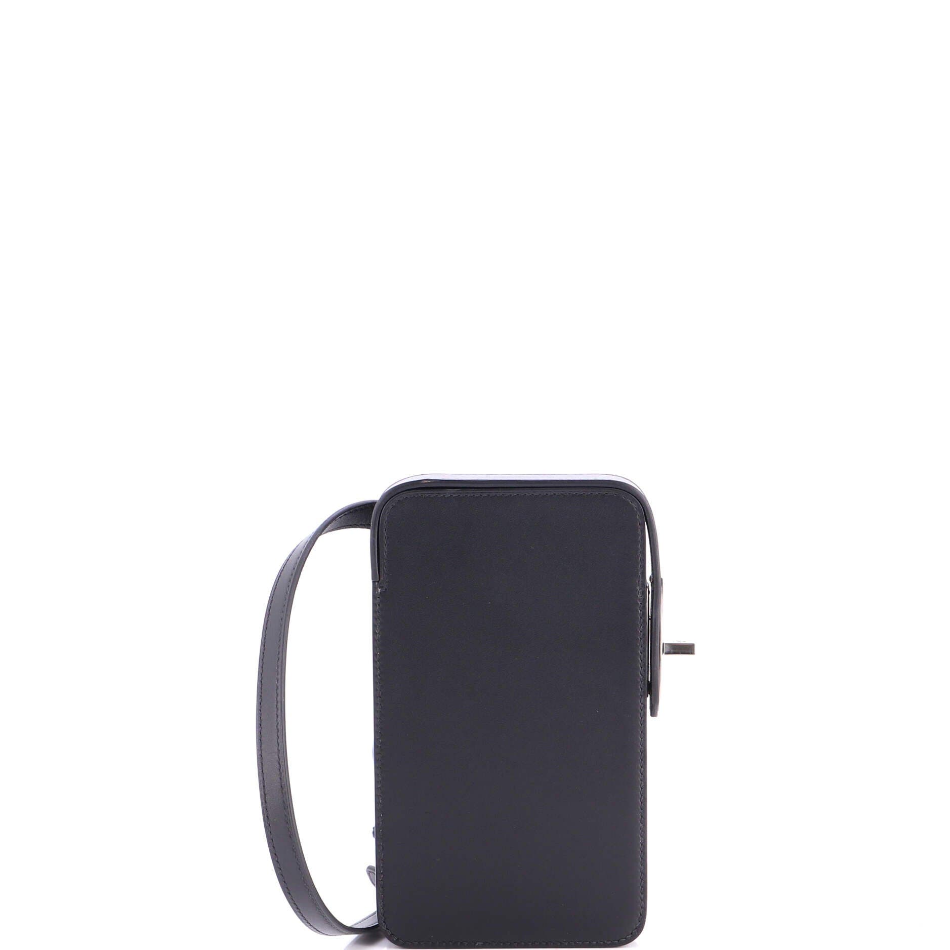 Hac a Box Phone Case Tadelakt, Main, color, Noir