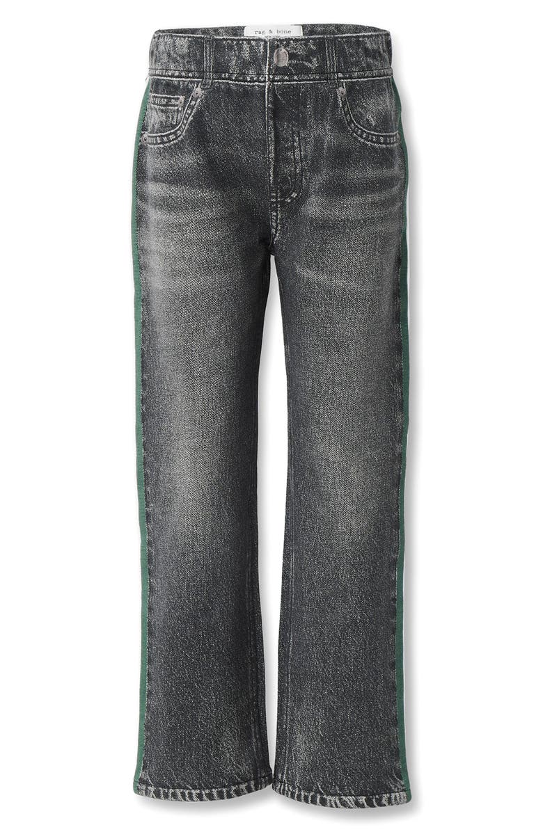 rag & bone Kids' Mini Miramar Terry Track Pants, Main, color, Washed Black/ Green