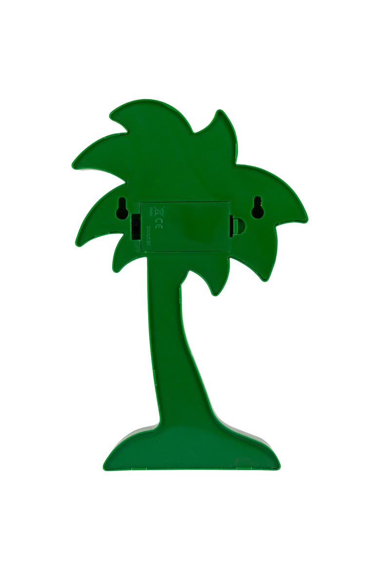 LED Lighted Palm Tree Marquee Wall Art - 10" - Green, Alternate, color, Green