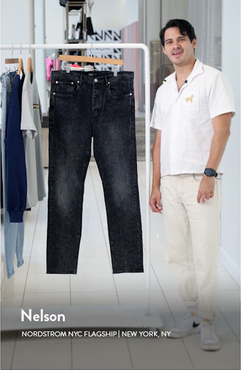 Slim Fit Straight Leg Jeans, sales video thumbnail