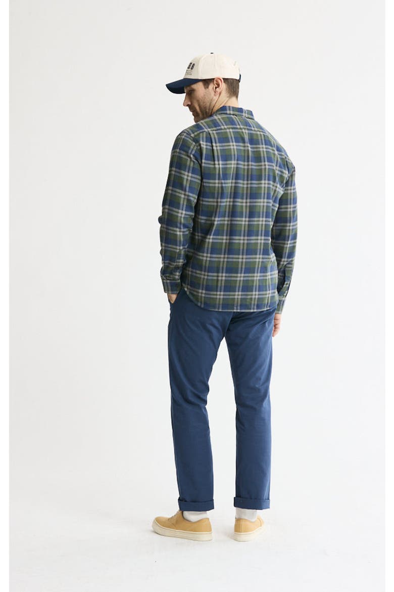Manor Stretch Flannel Button-Down Shirt, Alternate, color, Green