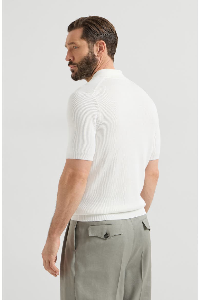 Rib knit polo, Alternate, color, Panama