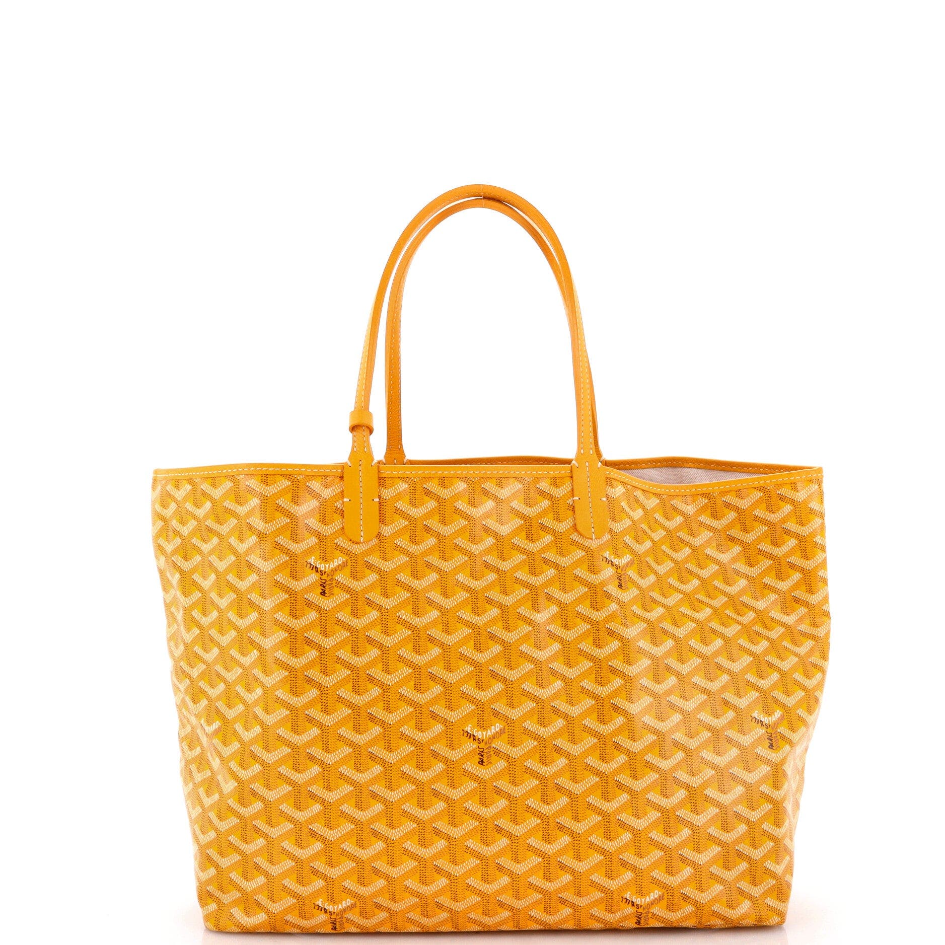 Saint Louis Tote Printed Coated Canvas PM, Alternate, color, Yellow