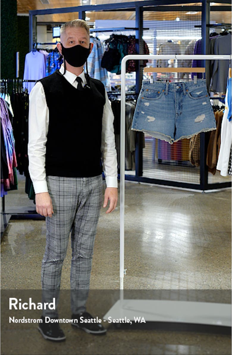 Relaxed Destructed Edition Denim Shorts, sales video thumbnail