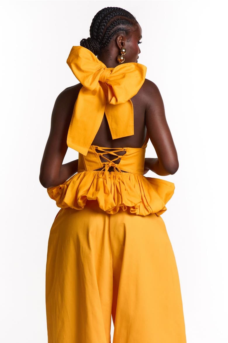 Grace Peplum Top, Alternate, color, Orange