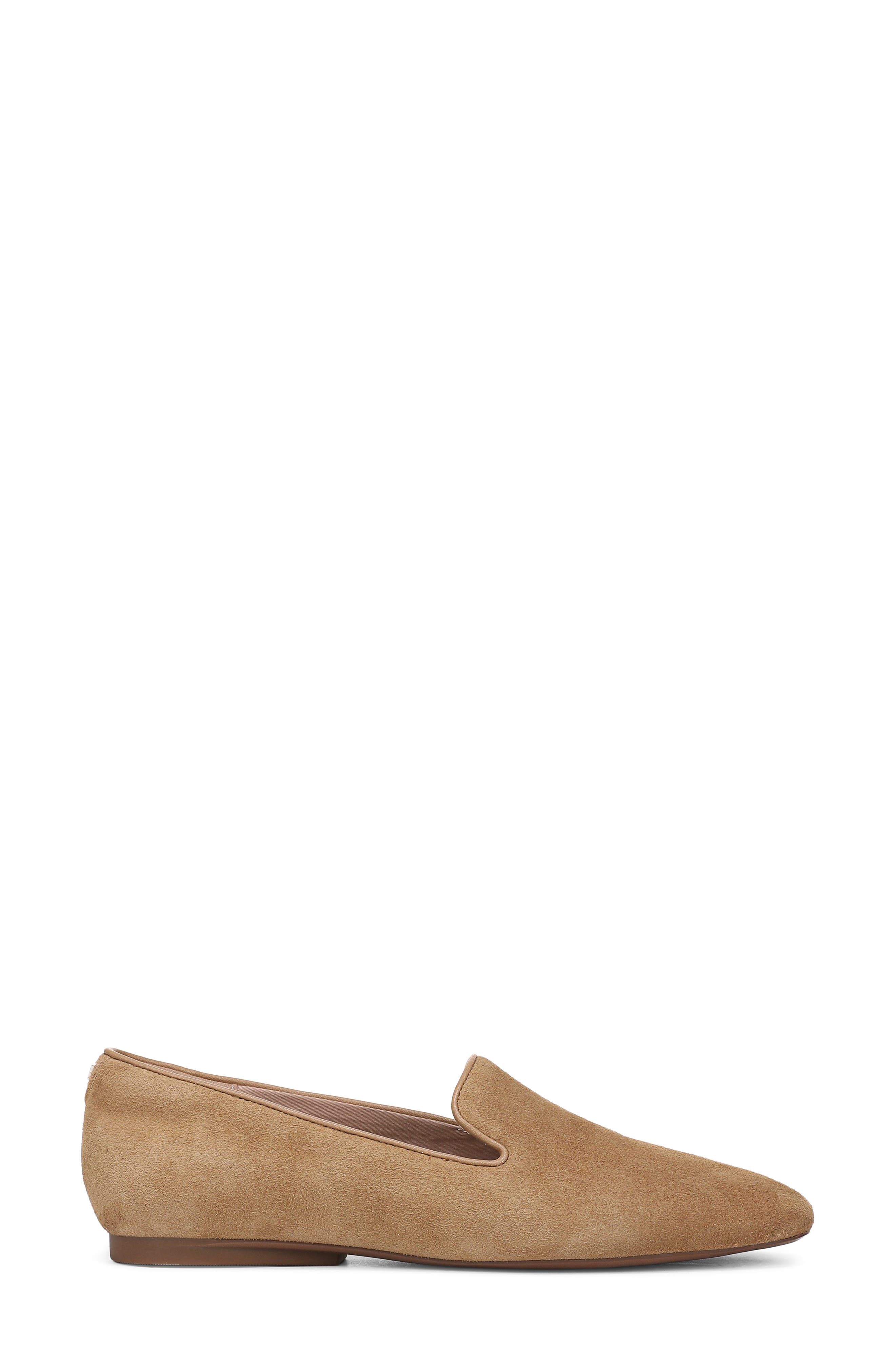 Charm Flat, Alternate, color, TOASTED UMBER SUEDE