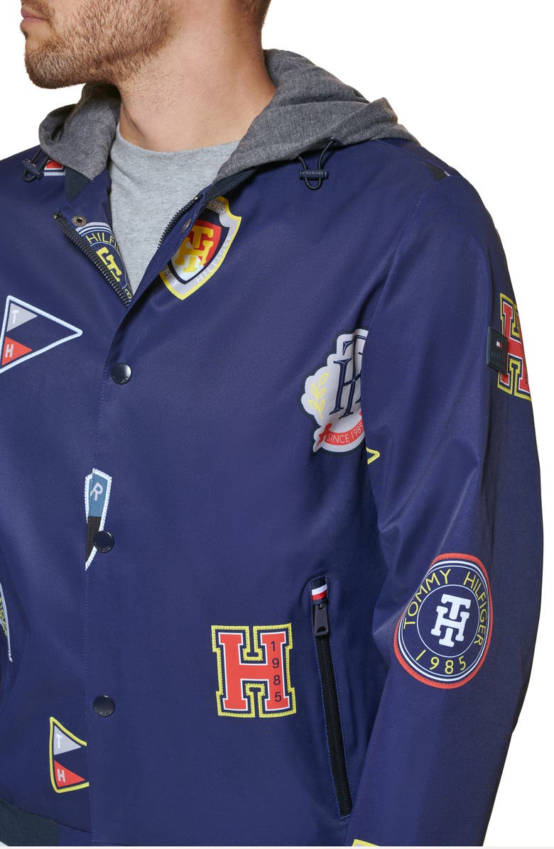 Tommy Hilfiger Hooded Bomber Jacket, Alternate, color, 