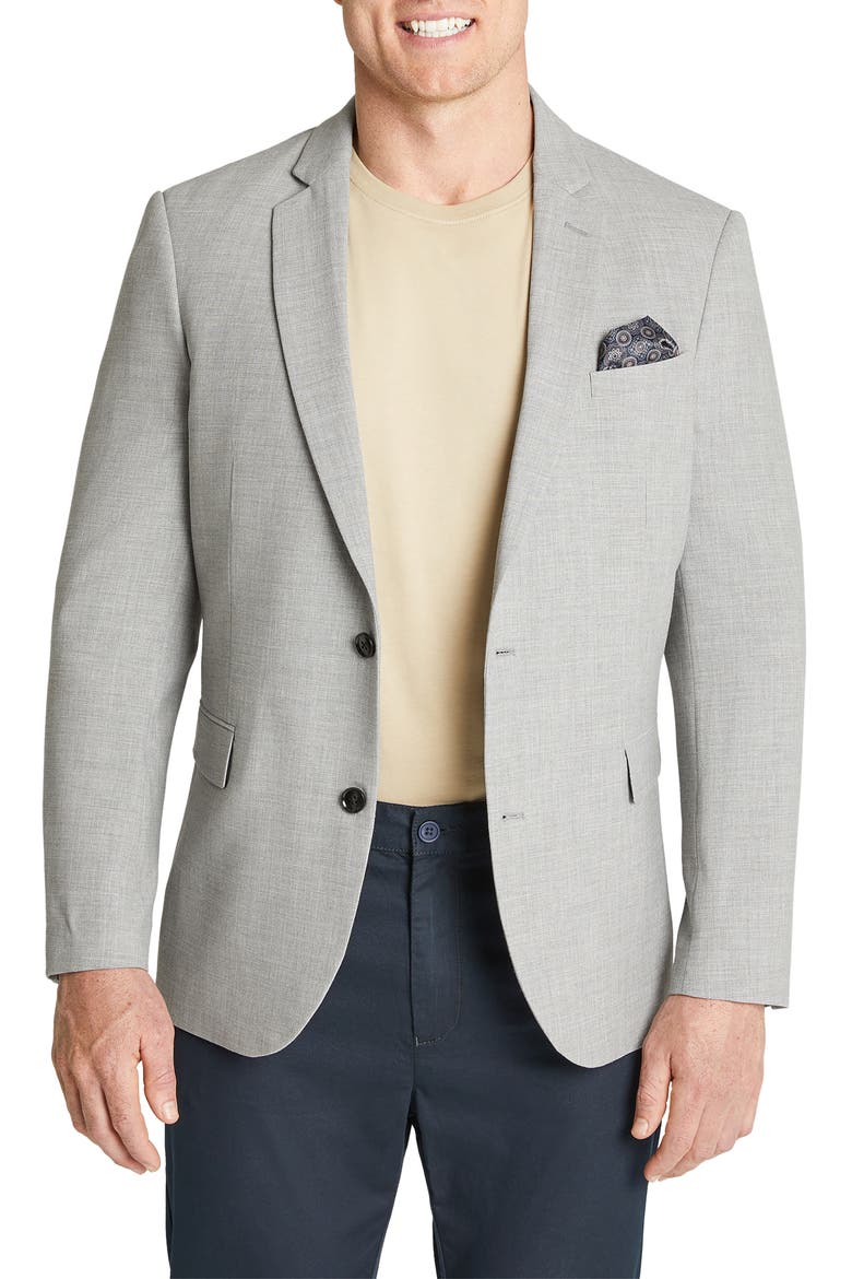 Castello Textured Blazer, Main, color, GREY