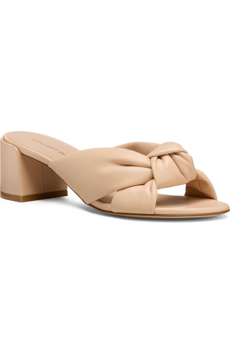Stuart Weitzman Soplaya Block Slide 50, Main, color, Barely Beige