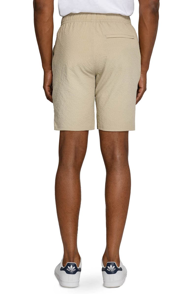 W.R.K Slim Fit Drawstring Seersucker Shorts, Alternate, color, Tan