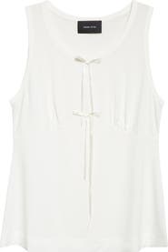 Simone Rocha Gathered Bust Bow Tank