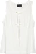 Simone Rocha Gathered Bust Bow Tank