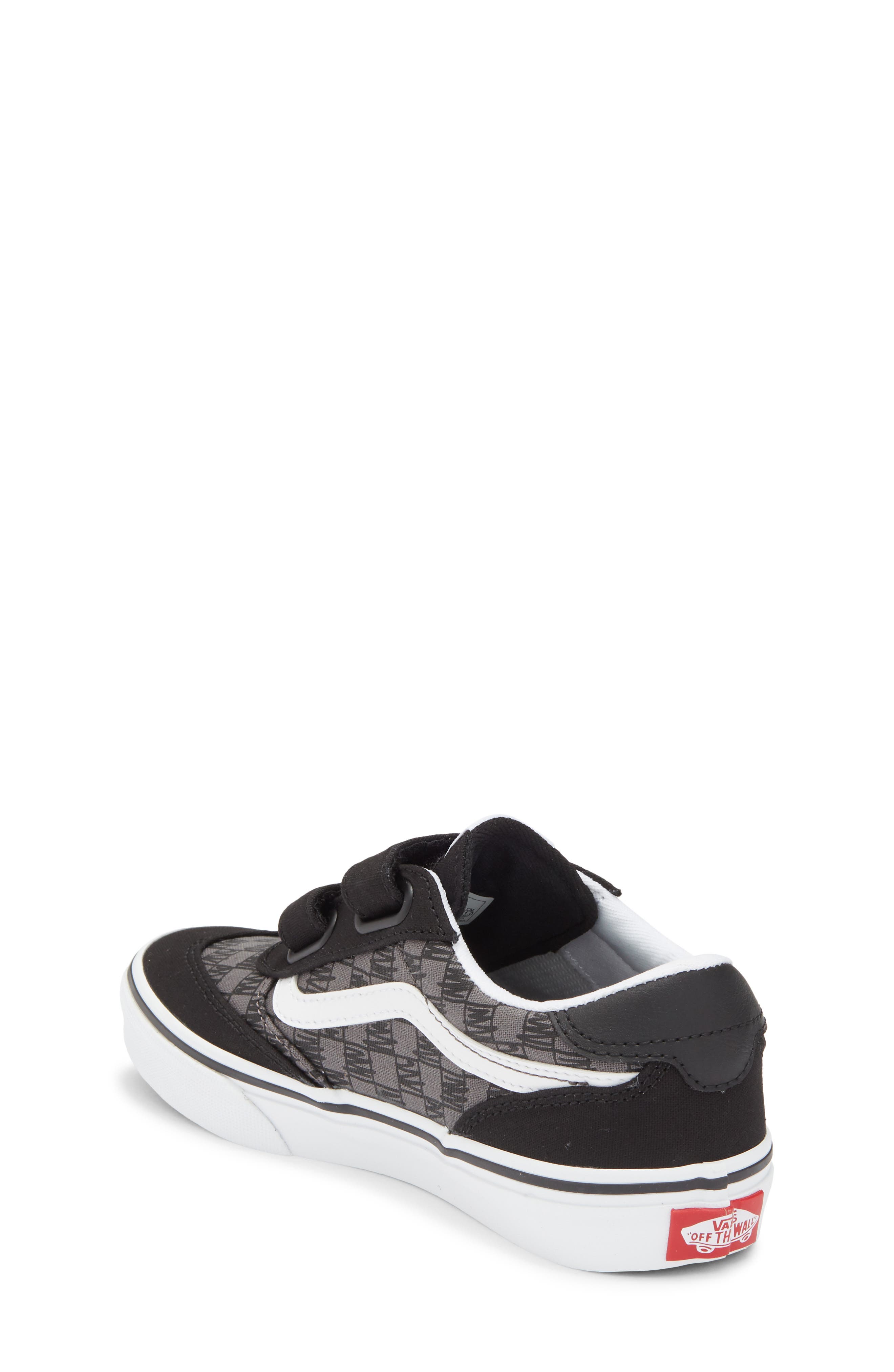Vans Gender Inclusive Kids' Brooklyn LS V Sneaker, Alternate, color, Scribble Check Black