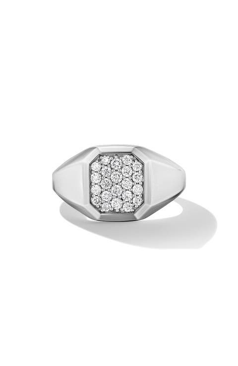 Men's Streamline® Signet Ring in Sterling Silver, 14mm