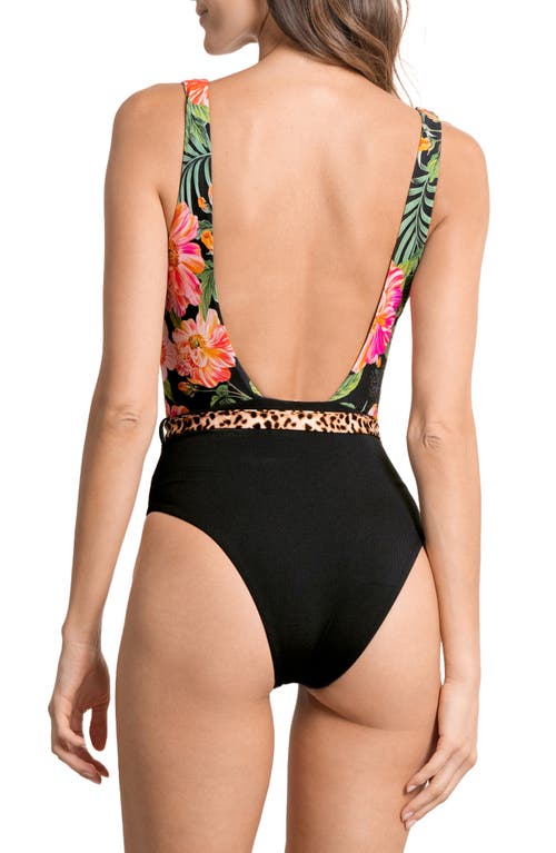 Maaji Catchy Serene Reversible One-piece Swimsuit In Black