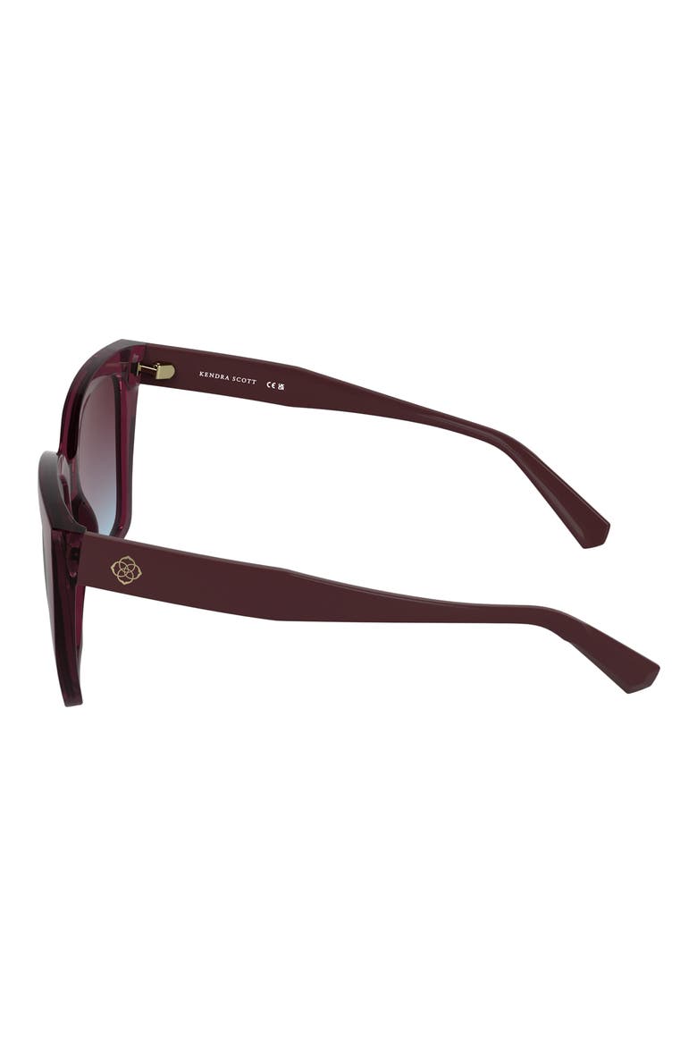 Dira 56mm Gradient Tea Cup Sunglasses, Alternate, color, CYCLAMEN