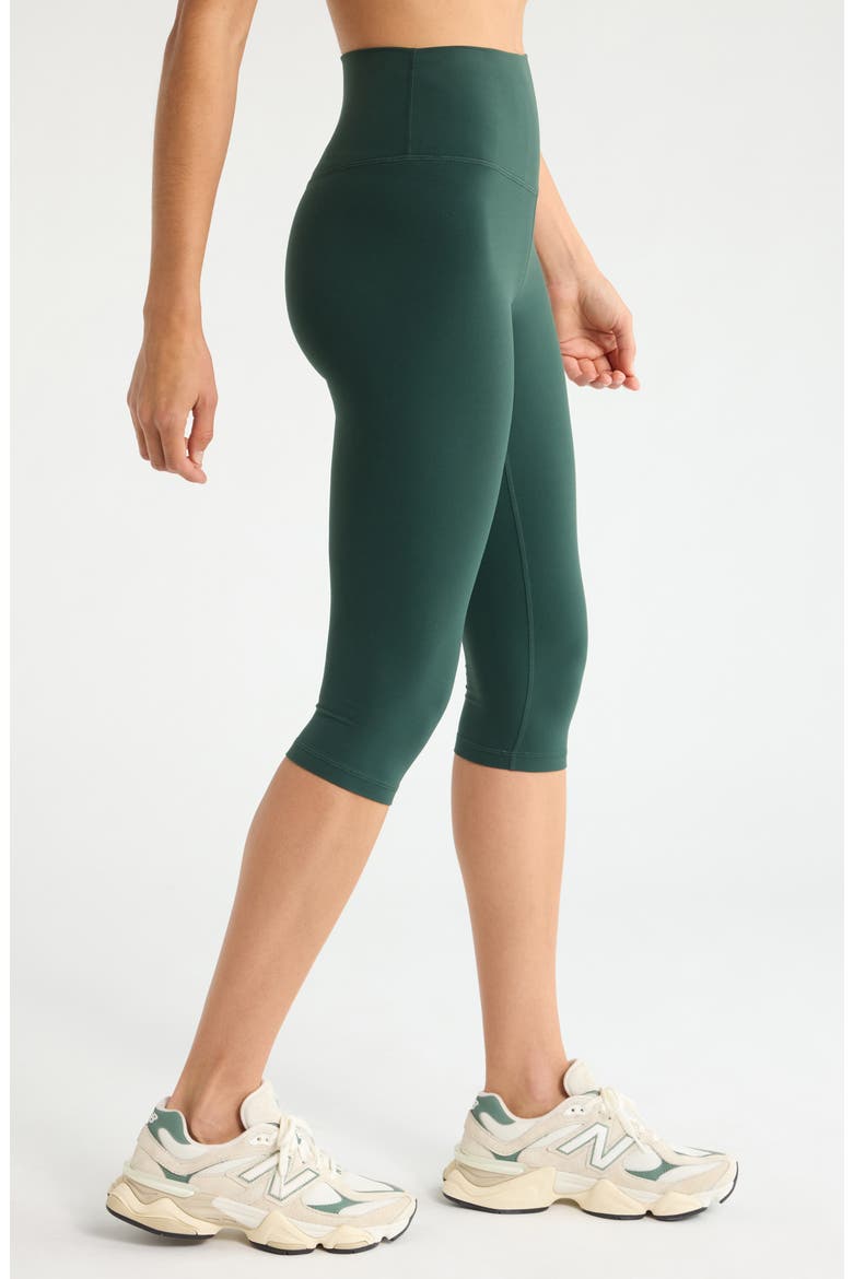 Studio Luxe High Waist Capri Leggings, Alternate, color, GREEN TIMBER
