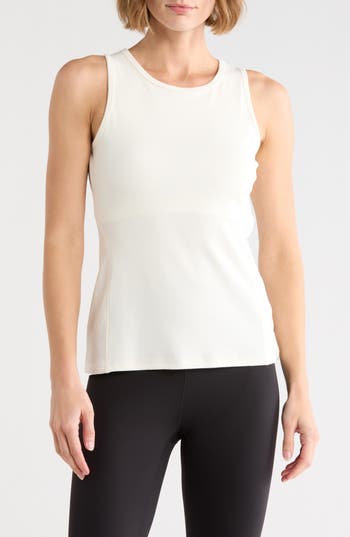 Marika Mellie Ribbed Tank In White