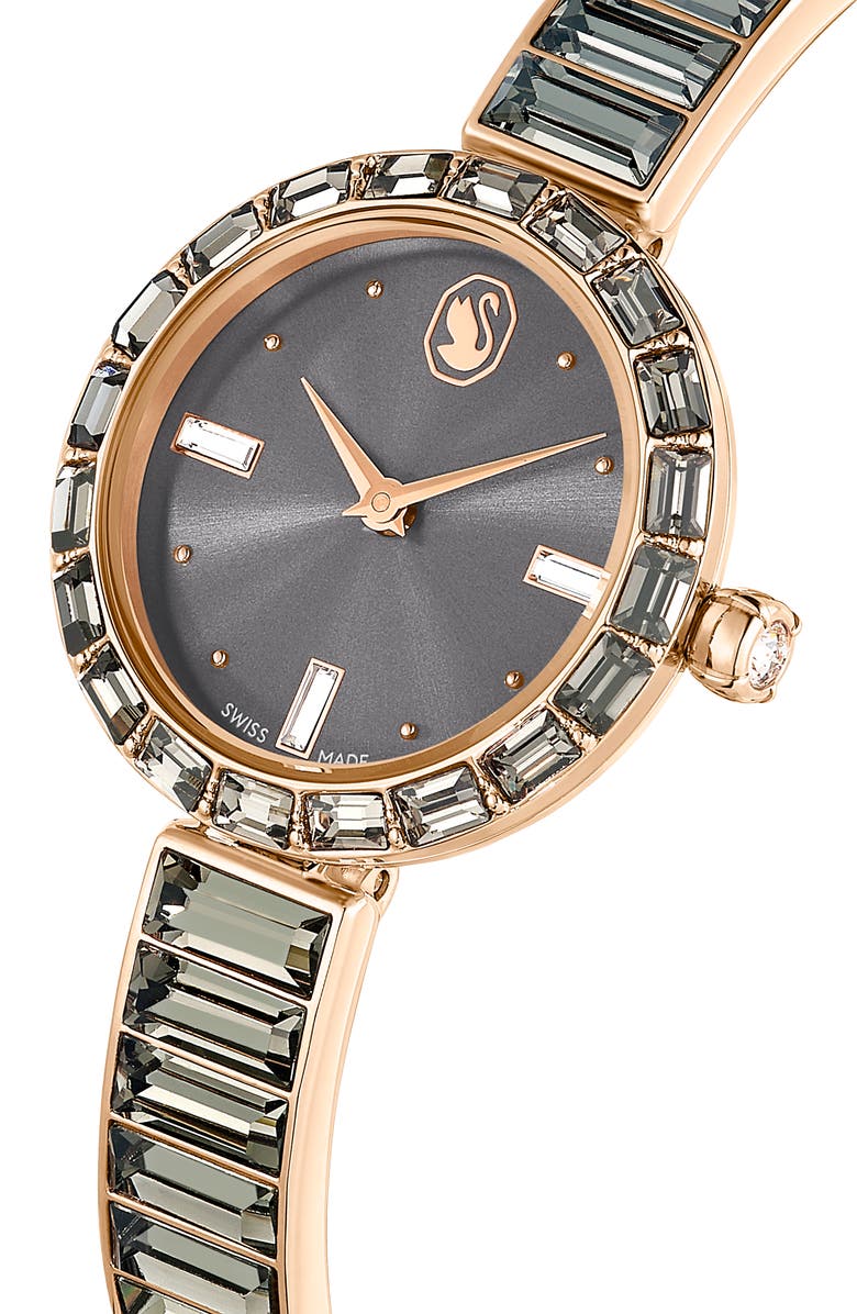 Swarovski Matrix Bracelet Watch, 25mm, Alternate, color, Grey
