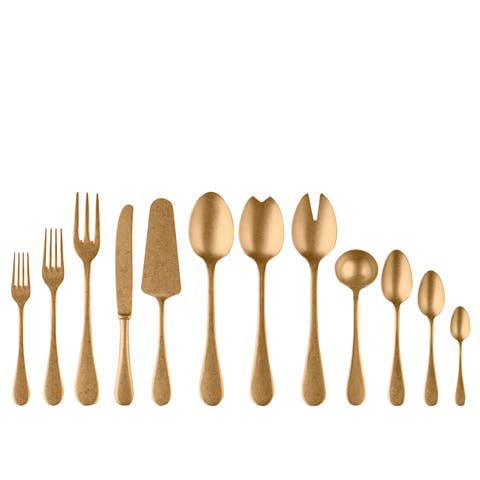 Vintage Pewter Flatware Set - 67 Pieces