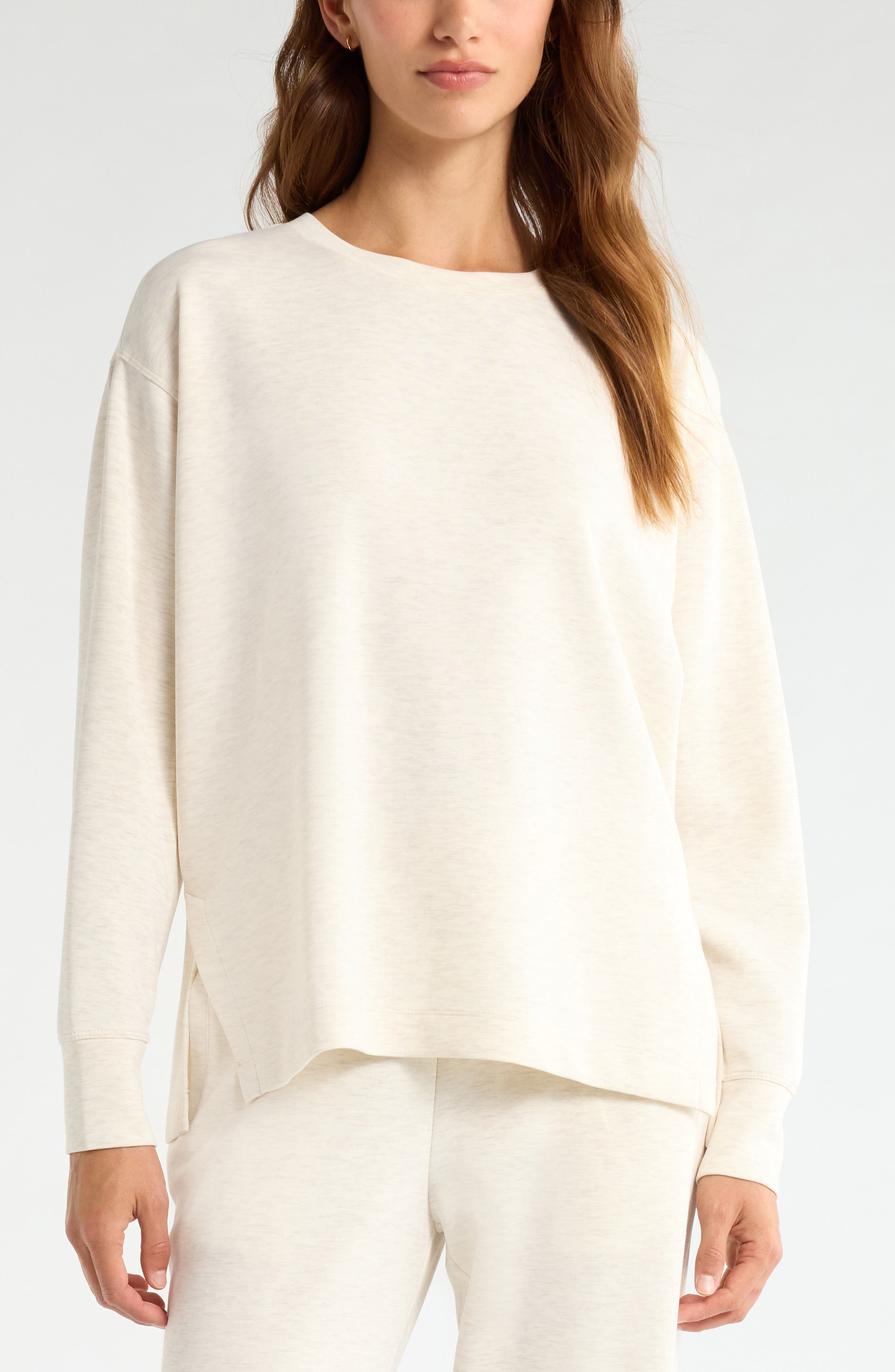 selected IVORY HEATHER- PURPLE