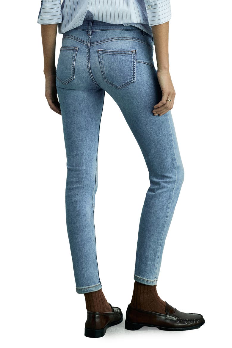 Low Rise Push-Up Skinny Jeans, Alternate, color, MEDIUM BLUE