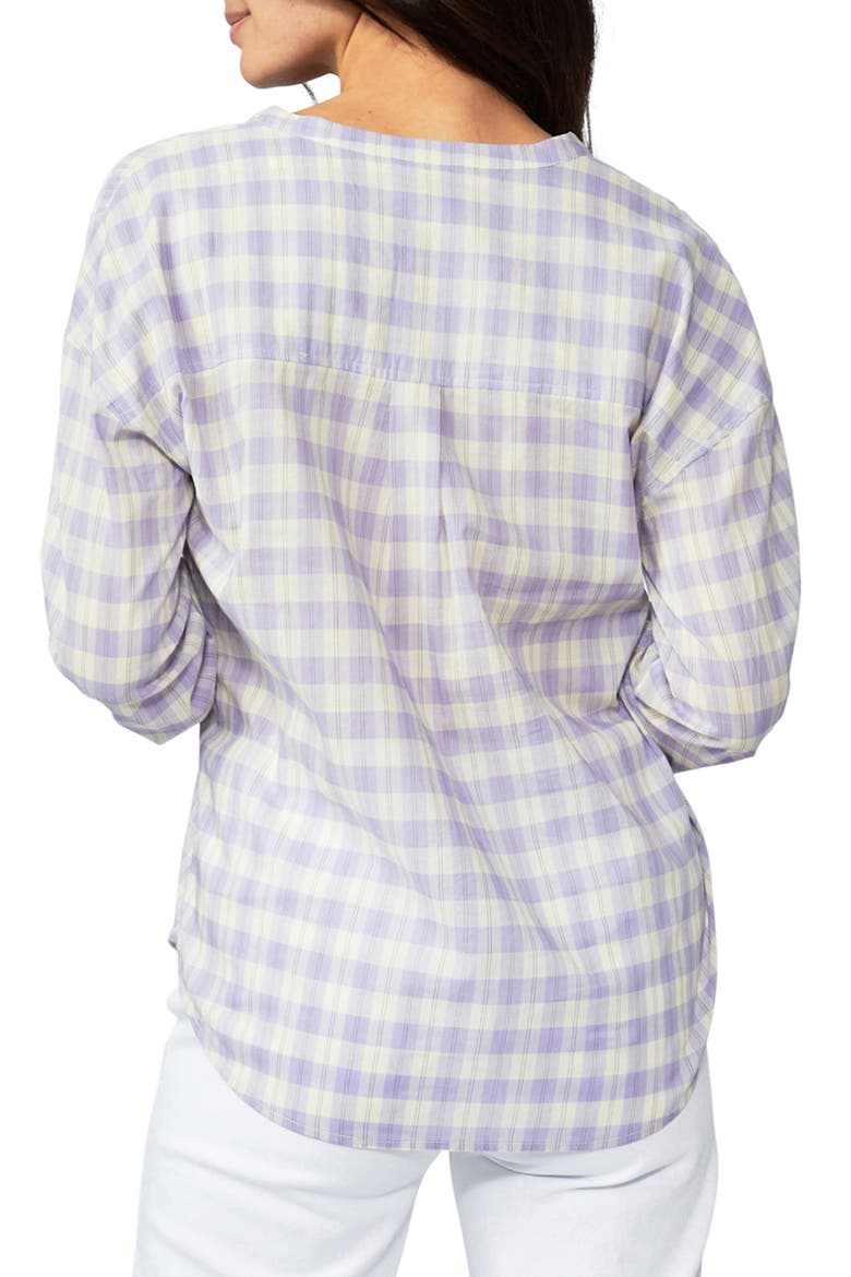 Ellanie Plaid Shirt, Alternate, color, LAVENDER MULTI