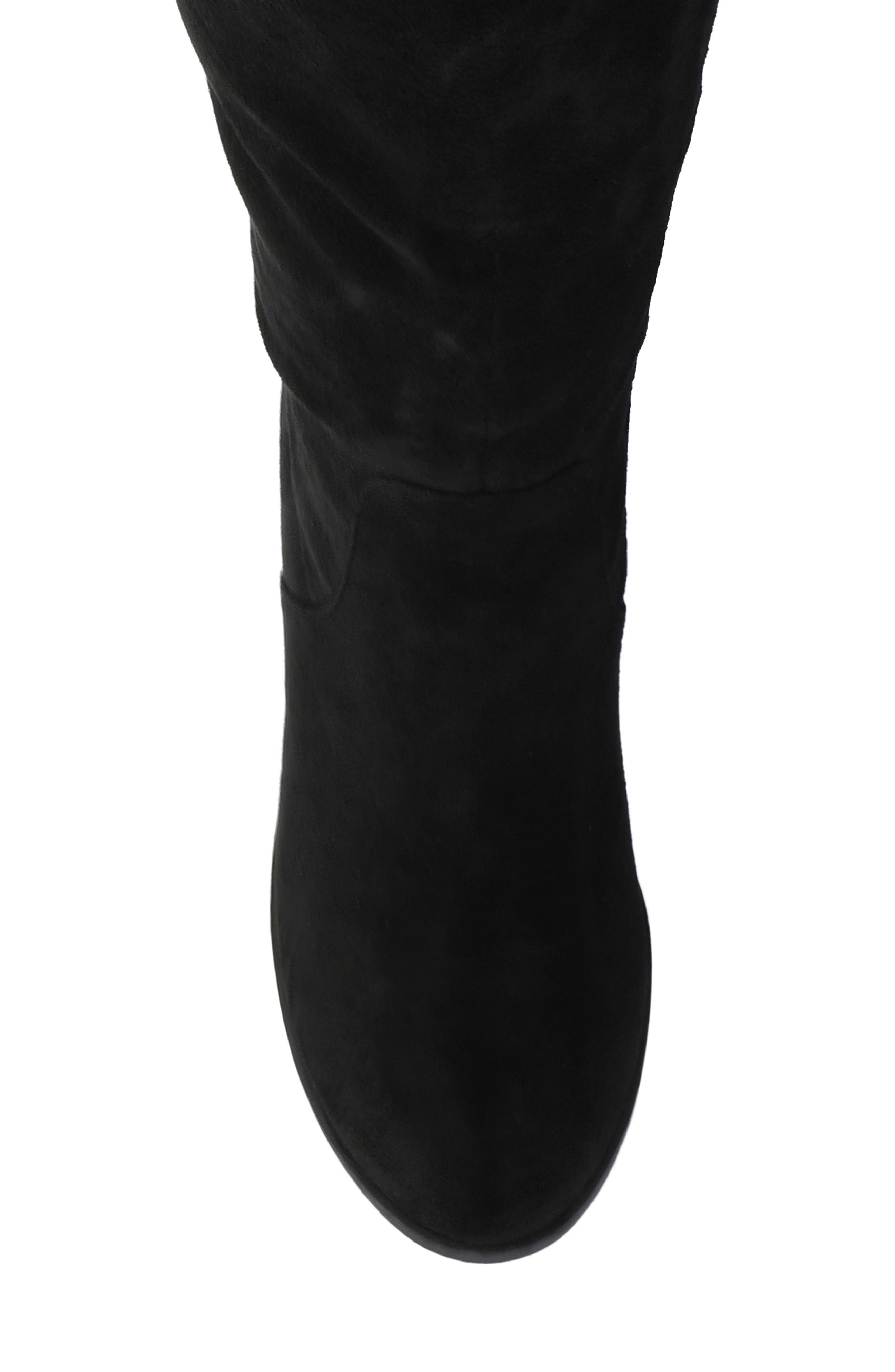 Journee Collection Romilly Block Heel Boot, Alternate, color, Black Suede