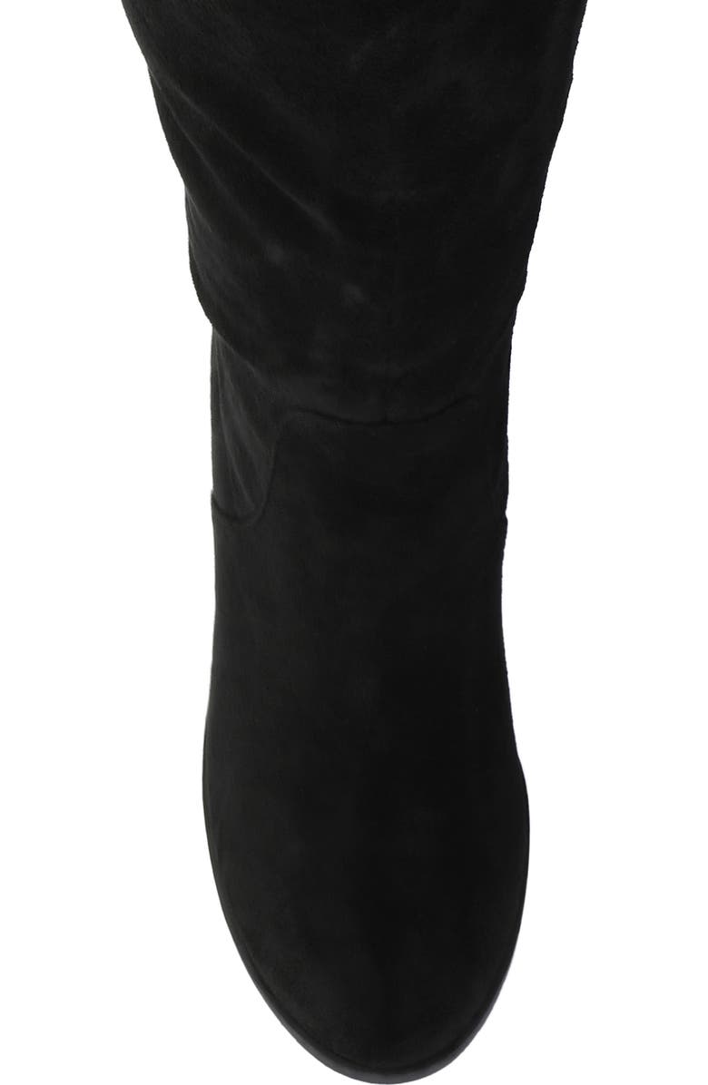 Journee Collection Romilly Block Heel Boot, Alternate, color, Black Suede